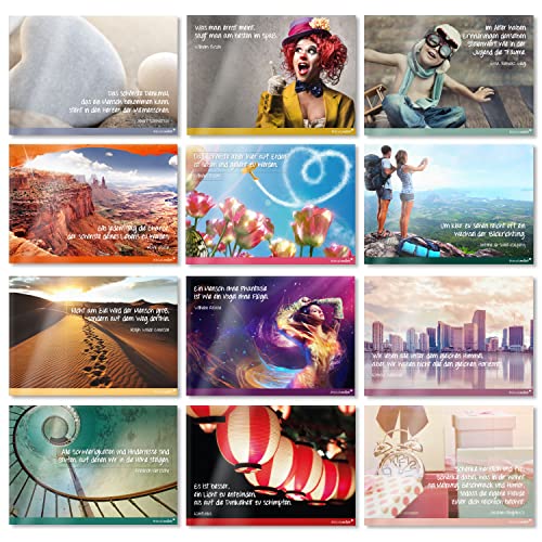 24 Postkarten mit Zitaten und Weisheiten | DIN A6 | Grußkarte | Motivation | mit Bildern Fotos | dv_239 von #detailverliebt
