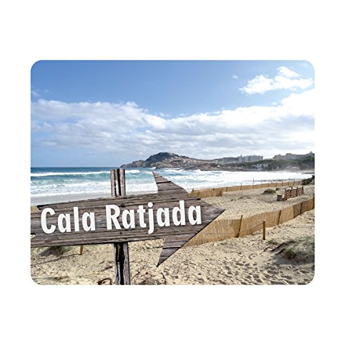 #detailverliebt Mousepad mit Cala Ratjada Motiv I dv_348 I 24 x 19 cm I Mallorca Malle Urlaub Reise Strand Meer I Maus-Pad rutschfest von #detailverliebt