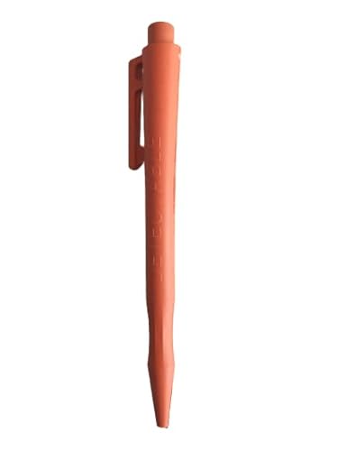 Detektierbare HD Stifte, Kugelschreiber, detektierbar, einziehbare Mine, mit Clip, metall- und röntgendetektierbar (25 Stück, Orange) von detektierbar.de