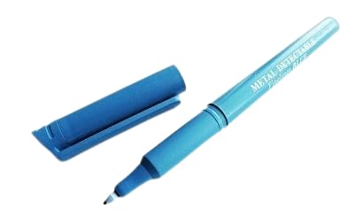 Fineliner detektierbar, permanent Marker, mit Kappe, dünn, blau von detektierbar.de