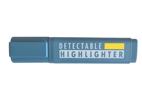 Textmarker detektierbar mit Kappe X-Ray und Metalldetektierbar (Gelb) von detektierbar.de