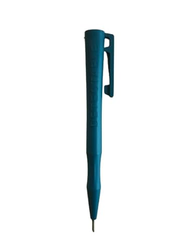 detektierbarer Kugelschreiber HD, detektierbar, feststehende Mine, mit Clip, detectable pen (Blau, 100, stück) von detektierbar.de