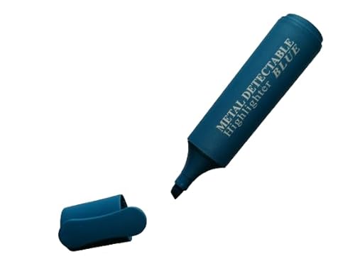 detektierbarer Textmarker mit Kappe, detectable highlighter, Textmarker (blau) von detektierbar.de