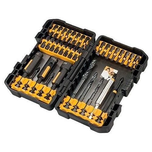Dewalt 35-teiliges Bohrer-Set mit Schraubendreher-Bits, HSS-G Metallbohrer, Twist-Bohrer, Zylinderschaft, Beschichtet, für Metall, Holz, Kunststoff Dewalt 35-teiliges Bohrer-Set mit Schraubendreher-Bits, HSS-G Metallbohrer, Twist-Bohrer, Zylinderschaft, Beschichtet, für Metall, Holz, Kunststoff von dewalt