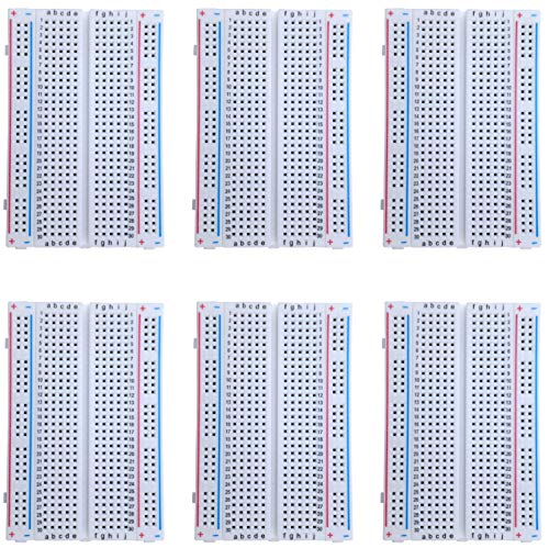 deyue 6 PCs 400 Breadboard Steckbrett Set für Raspberry pi/Arduino Elektronisches Experiment von deyue