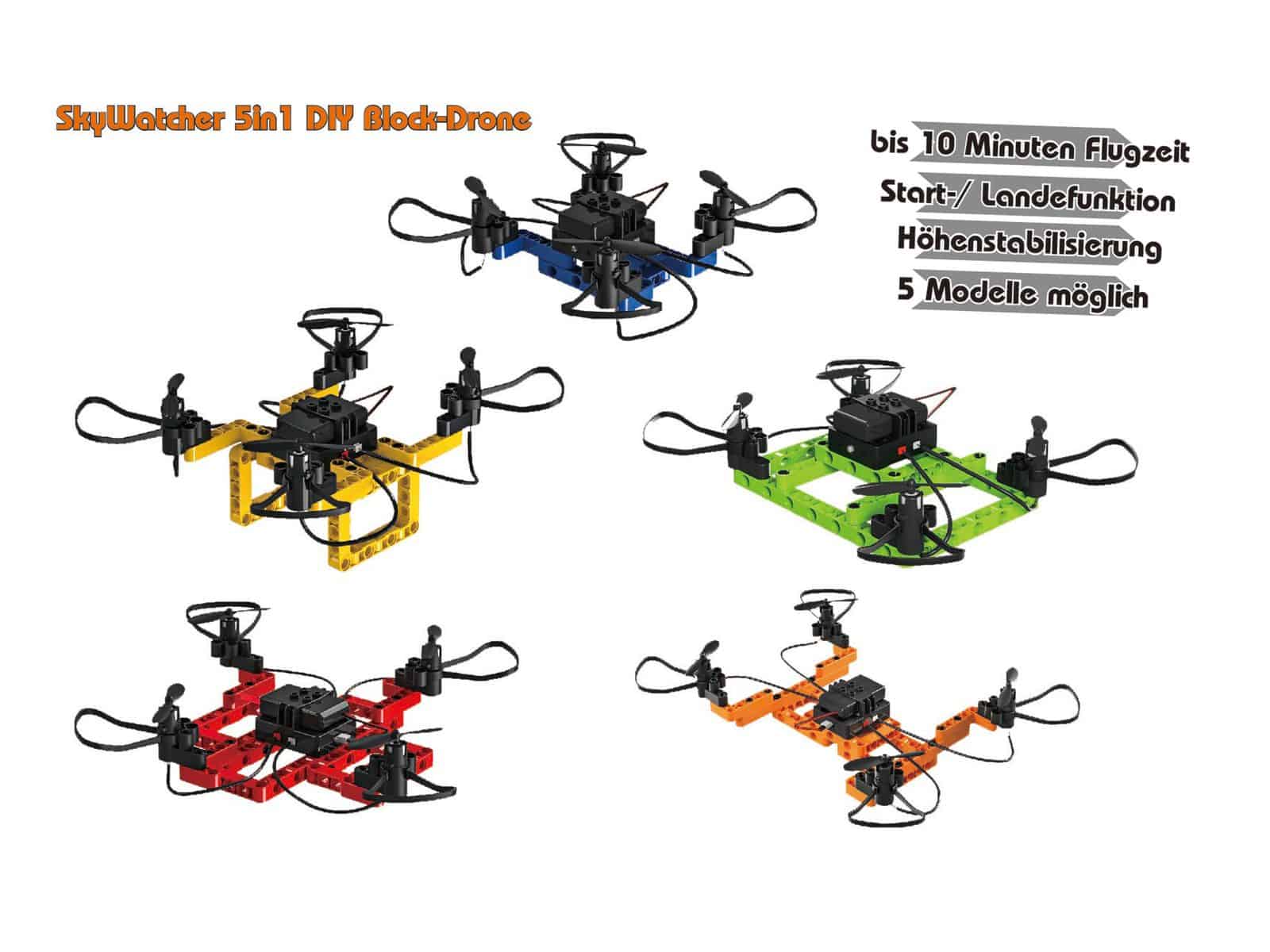 DF MODELS Quadrokopter SkyWatcher 5in1 DIY Block-Drone, RTF, 9990 von df models
