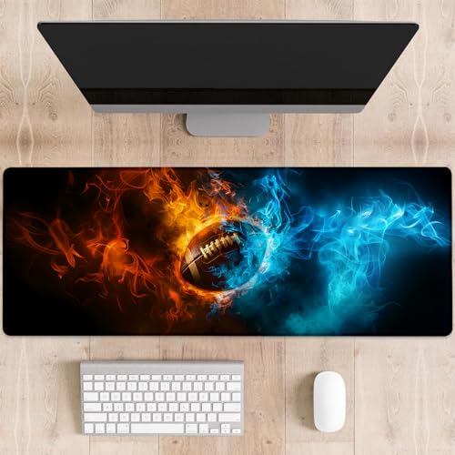 dhakalrlde Fußball-Gaming-Mauspad, große Schreibtischunterlage für Computer, erweiterte Tastatur, Laptop, Mauspad, 80 x 29 cm, rutschfestes Gummi-Mauspad für Bürodekoration, Geschenke (Farbe 35) von dhakalrlde