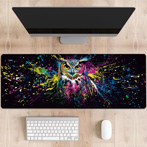 dhakalrlde Gaming-Mauspad, große Schreibtischunterlage für Computer, erweiterte Tastatur, Laptop, Mauspad, 80 x 29 cm, rutschfestes Gummi-Mauspad für Bürodekoration, Geschenke (Farbe 4) von dhakalrlde