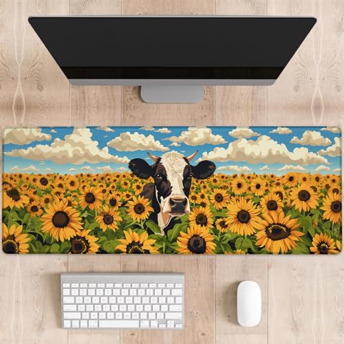 dhakalrlde Gaming-Mauspad, große Schreibtischunterlage für Computer, erweiterte Tastatur, Laptop, Mauspad, 80 x 29 cm, rutschfestes Gummi-Mauspad für Bürodekoration, Geschenke (Farbe 48) von dhakalrlde