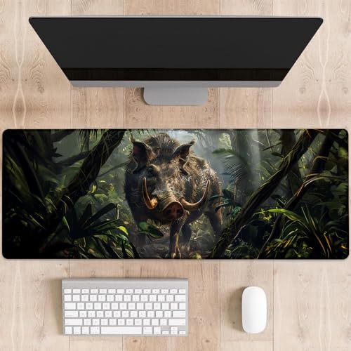 dhakalrlde Gaming-Mauspad, große Schreibtischunterlage für Computer, erweiterte Tastatur, Laptop, Mauspad, 80 x 29 cm, rutschfestes Gummi-Mauspad für Bürodekoration, Geschenke (Farbe 58) von dhakalrlde