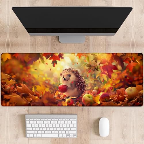 dhakalrlde Igel-Gaming-Mauspad, große Schreibtischunterlage für Computer, erweiterte Tastatur, Laptop, Mauspads, 80 x 29 cm, rutschfestes Gummi-Mauspad für Bürodekoration, Geschenke (Farbe 52) von dhakalrlde