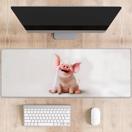 dhakalrlde Pig Gaming-Mauspad, große Schreibtischunterlage für Computer, erweiterte Tastatur, Laptop, Mauspads, 80 x 29 cm, rutschfestes Gummi-Mauspad für Bürodekoration, Geschenke (Farbe 32) von dhakalrlde