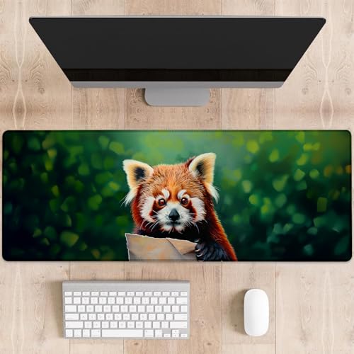 dhakalrlde Red Panda Gaming-Mauspad, große Schreibtischunterlage für Computer, erweiterte Tastatur, Laptop, Mauspads, 80 x 29 cm, rutschfestes Gummi-Mauspad für Bürodekoration, Geschenke (Farbe 13) dhakalrlde Red Panda Gaming-Mauspad, große Schreibtischunterlage für Computer, erweiterte Tastatur, Laptop, Mauspads, 80 x 29 cm, rutschfestes Gummi-Mauspad für Bürodekoration, Geschenke (Farbe 13) von dhakalrlde