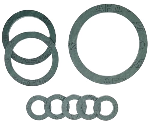 diconfa AFM30 Flachdichtung - WÄHLENBAR ==> 1/4 bis 2 Zoll - 1 bis 200 Stück // AUSWAHL: 1'' (30x21x2mm), 50 Stück - Dichtung Dichtring Dichtungsring Heizung Wasser Sanitär Solar Armatur von diconfa