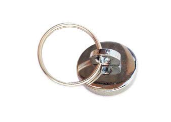 Neodym Schlüsselring mit Magnet Schlüsselanhänger Magnetöse mit beweglichem Schlüsselring Vario Öse Ø 28 mm von die magnetprofis GmbH & Co. KG