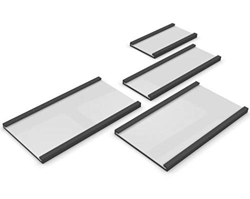 Magnetische Etiketten im C-Profil inkl. Etiketten, Lagerkennzeichnung, Etikettenleisten, Set a 100 Stück 100 x 40 mm Magnetische Etiketten im C-Profil inkl. Etiketten, Lagerkennzeichnung, Etikettenleisten, Set a 100 Stück 100 x 40 mm von die magnetprofis magnete und mehr