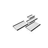 Magnetische Etiketten im C-Profil inkl. Etiketten, Lagerkennzeichnung, Etikettenleisten, Set a 50 Stück 80 x 30 mm von die magnetprofis magnete und mehr