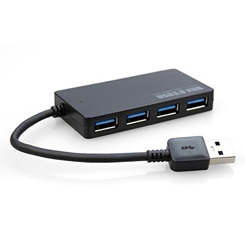 dieyyuca USB 3.0 Splitter-Hub, kompakt, schlank, hohe Geschwindigkeit, 4 Ports von dieyyuca