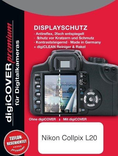 Digicover Premium Schutzfolie für Nikon Collpix L20 von digiCOVER