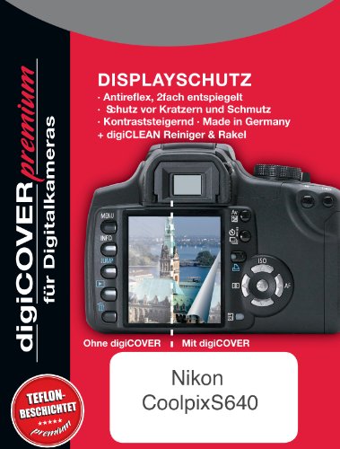 Digicover Premium Schutzfolie für Nikon CoolpixS640 von digiCOVER