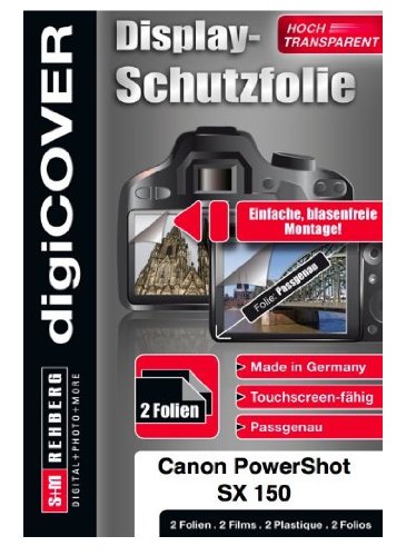 digiCOVER Displayschutzfolie passgenau für Canon Digital IXUS 1100 HS von digiCOVER