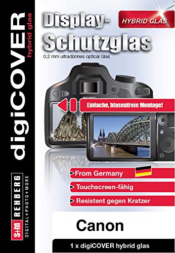 digiCOVER Hybrid Glas Displayschutz Canon EOS 80D von digiCOVER