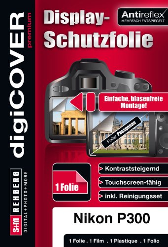 digiCOVER Premium Nikon Coolpix P300 passgenaue antireflex Schutzfolie von digiCOVER
