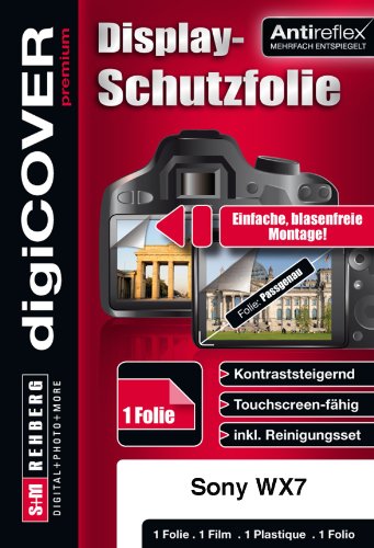 digiCOVER Premium Sony DSC-WX7 passgenaue antireflex Schutzfolie von digiCOVER