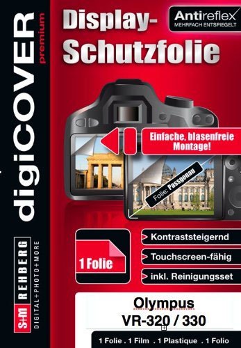 digiCOVER antireflex Displayschutzfolie passgenau für Olympus VR-320/330 von digiCOVER