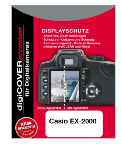digiCover Premium Displayschutzfolie für Casio EX-2000 von digiCOVER