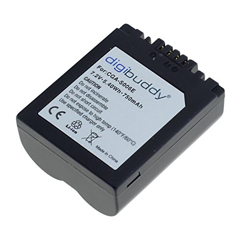 OTB Akku für Panasonic CGR-S006 Li-Ion Schwarz von digibuddy