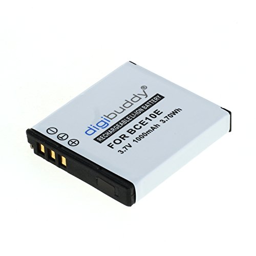 OTB Akku für Panasonic DMW-BCE10E/CGA-S008 / Ricoh DB-70 Li-Ion, 1000 mAh Schwarz von digibuddy