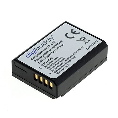 digibuddy Akku für Canon LP-E10 Li-Ion Schwarz digibuddy Akku für Canon LP-E10 Li-Ion Schwarz von digibuddy