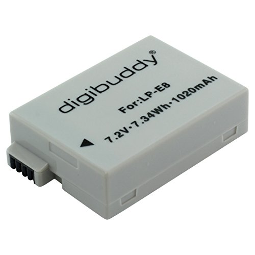 digibuddy Akku für Canon LP-E8 Li-Ion Schwarz digibuddy Akku für Canon LP-E8 Li-Ion Schwarz von digibuddy
