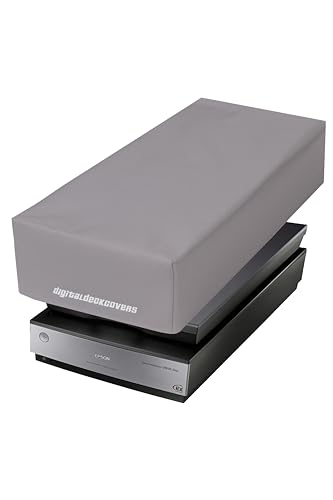 DigitalDeckCovers Scanner Dust Cover & Protector for Epson V700 / V750 / V750-M Pro / V800 / V850 Photo Film Scanners [Antistatic, Water Resistant, Heavy Duty Fabric, Silver] von DigitalDeckCovers