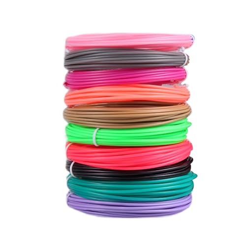 dijiusidy 3D Stift für Kinder, inklusive 10 PLA Filament Nachfüllungen in zufälligen Farben, ABS 3D Stift Filament Nachfüllungen, 3D Doodlers Stift Nachfüllungen, 10 Rollen. Farbe zufällig. von dijiusidy