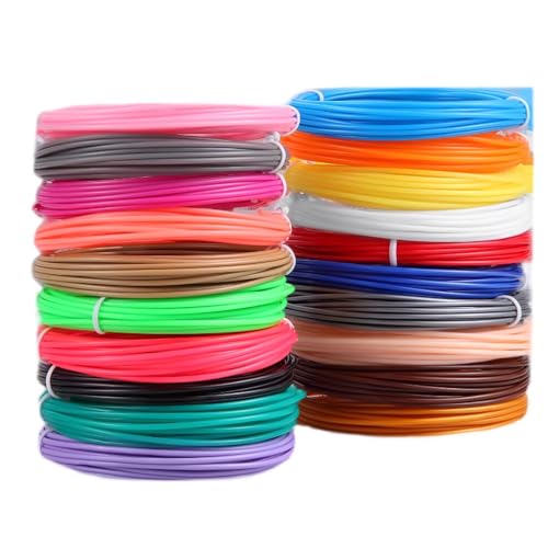 dijiusidy 3D Stift für Kinder, inklusive 10 PLA Filament Nachfüllungen in zufälligen Farben, ABS 3D Stift Filament Nachfüllungen, 3D Doodlers Stift Nachfüllungen, 20 rolle Farbe zufällig von dijiusidy