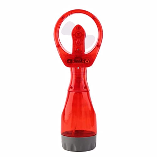 dijiusidy Elektrischer Leichter, verschleißfester Outdoor Camping Fanner, der Mini Wassersprühventilator auf Reisen hält. Praktischer Lüfter, Rot von dijiusidy