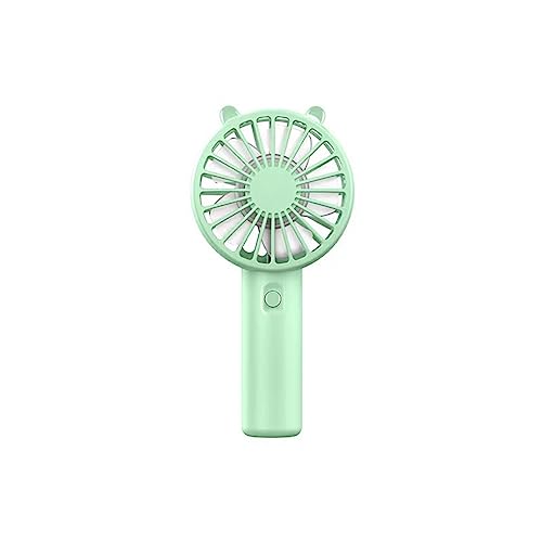 dijiusidy Handventilator, Mini USB wiederaufladbarer Schreibtisch mit Sockel, Kleiner Make up Klimaanlage, stummgeschalteter Kühler für Damen und Kinder im Freien, Grün von dijiusidy