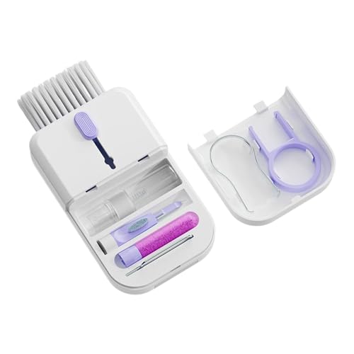 dijiusidy Kompakter, abnehmbarer Tastaturreiniger, reinigt effektiv Kopfhörer und mobile Bildschirme. ABS Multifunktions Reinigungsset Set, violett von dijiusidy
