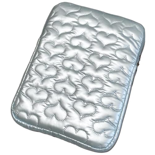 dijiusidy Love Bow Aufbewahrungstasche, tragbar, reichlich Polsterung, 10 Zoll Perlen Tablet Aufbewahrungstasche, 10 Zoll Aufbewahrungstasche, Laptop Aufbewahrungstasche, Blau, 13 14 Zoll von dijiusidy