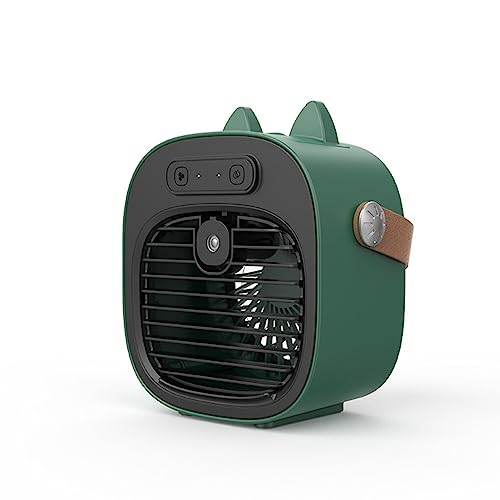 dijiusidy Mini Klimaanlage, die einstellbare Kühlbox auflädt, persönlicher, Indoor Outdoor Fischen, geräuscharmes, kühles Gerät, Dunkelgrün, Plug in Modell von dijiusidy