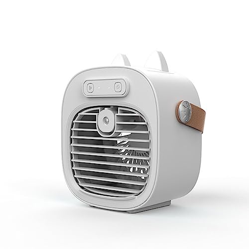 dijiusidy Mini Klimaanlage, die einstellbare Kühlbox auflädt, persönlicher, Indoor Outdoor Fischen, geräuscharmes, kühles Gerät, Weiss, Plug in Modell von dijiusidy