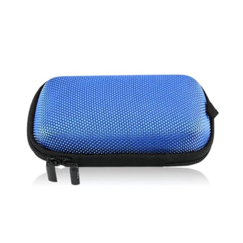 dijiusidy Telefon Bluetooth kompatible Kopfhörer Aufbewahrungstaschen Kabel Organizer Innennetz Headset Reißverschlusstaschen Zubehör, Blau von dijiusidy