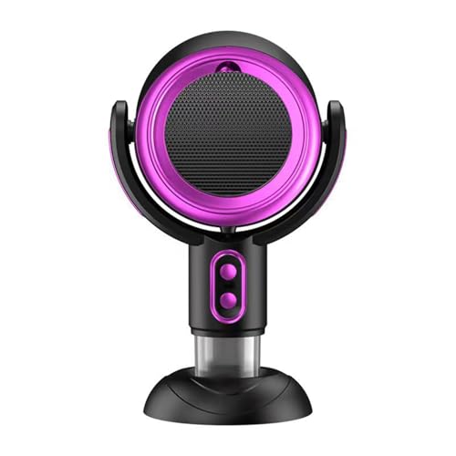 dijiusidy Tragbare Dunstabzugshaube, 2 Geschwindigkeiten, Winkelverstellbar, Abnehmbar Desktop USB Mobile Dunstabzugshaube für Familie, Indoor-Grill, Camping (Schwarzviolett, Plug-in-Modell) von dijiusidy