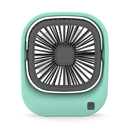 dijiusidy Tragbarer Lüfter Handheld 2 Gang einstellbare USB wiederaufladbare Desktop Luftventilatoren mit Halterung Tischkühlung Haushaltsstudie, Grün dijiusidy Tragbarer Lüfter Handheld 2 Gang einstellbare USB wiederaufladbare Desktop Luftventilatoren mit Halterung Tischkühlung Haushaltsstudie, Grün von dijiusidy