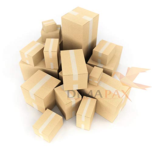 50 Doppelwellige Faltkartons 400x300x200 mm Zweiwellige stabile Verpackung Versand Box Schachtel aus Wellpappe Karton Kiste Paket Postversand dimapax von dimapax
