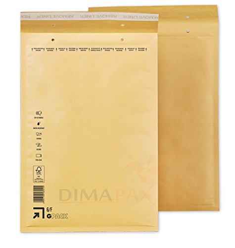 Luftpolstertaschen braun F6 / DIN A4+ 100 Stück dimapax von dimapax
