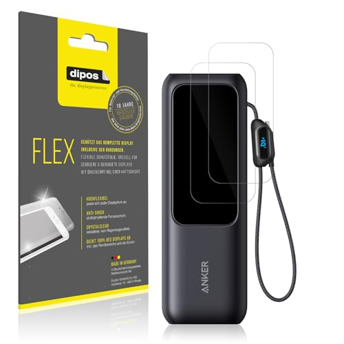 dipos FLEX 2x Schutzfolie klar passend für Anker A1695 Laptop Powerbank, 100% Displayabdeckung, Anti-Shock, Fingerprint Kompatibel, Case-Friendly, Full Cover Displayschutz Folie dipos FLEX 2x Schutzfolie klar passend für Anker A1695 Laptop Powerbank, 100% Displayabdeckung, Anti-Shock, Fingerprint Kompatibel, Case-Friendly, Full Cover Displayschutz Folie von dipos