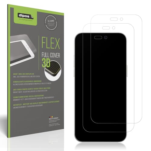 dipos Flex 2X Schutzfolie matt passend für Apple iPhone 16, Antireflex, 100% Displayabdeckung, Fingerprint Kompatibel, case-Friendly, Full Cover Displayschutz Folie dipos Flex 2X Schutzfolie matt passend für Apple iPhone 16, Antireflex, 100% Displayabdeckung, Fingerprint Kompatibel, case-Friendly, Full Cover Displayschutz Folie von dipos